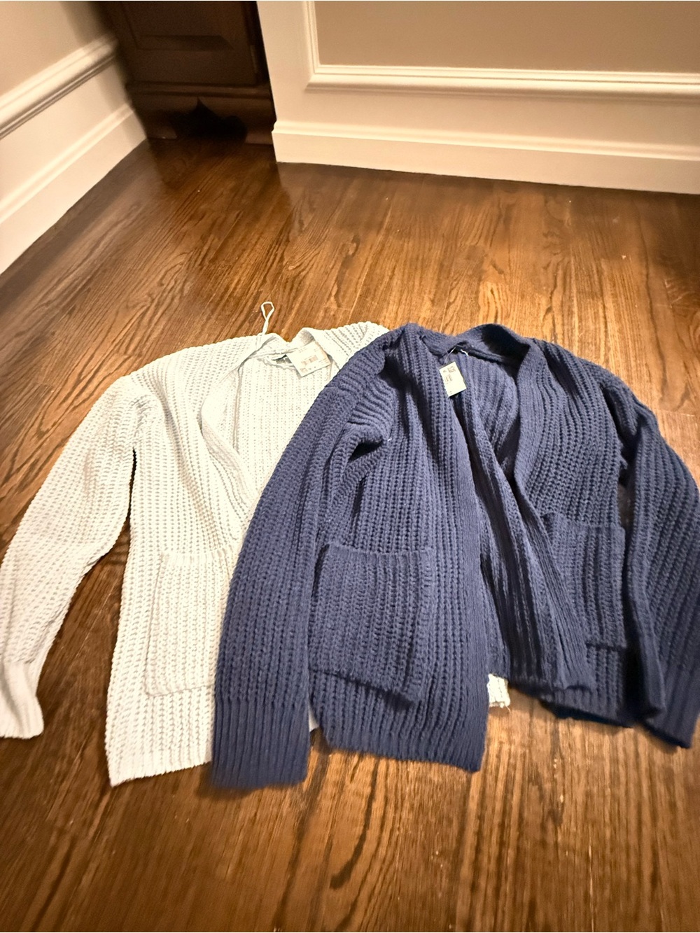 Women’s Knit Cardigan Sweater - Blue and Light blue bundle NWT $50 each retail